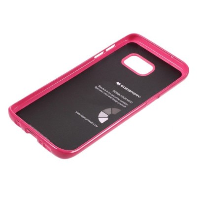 Samsung Galaxy S7 Edge (G935) Mercury tamsiai rožinis kieto silikono tpu dėklas - nugarėlė / Priedai.lt