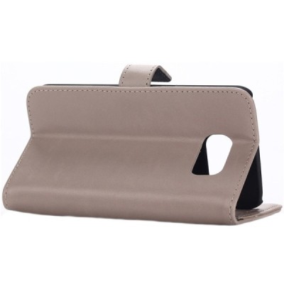 Samsung Galaxy S7 atvēramais ādas smilšains retro maciņš (maks) / Vacins.lv