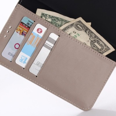 Samsung Galaxy S7 atvēramais ādas smilšains retro maciņš (maks) / Vacins.lv