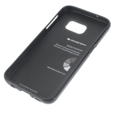 Samsung Galaxy S7 (G930) Mercury melns cieta silikona (TPU) apvalks / vacins.lv