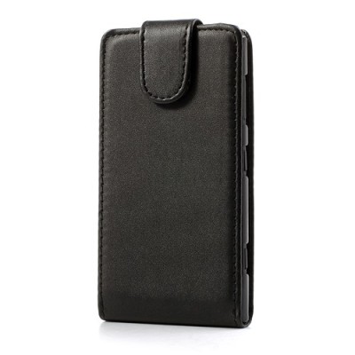 Klasikinis atverčiamas juodas Nokia Lumia 1020 dėklas (dėkliukas) / Priedai.lt