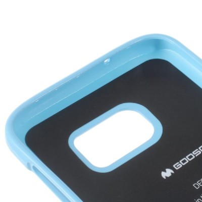 Samsung Galaxy S7 (G930) Mercury šviesiai mėlynas kieto silikono tpu dėklas - nugarėlė / Priedai.lt