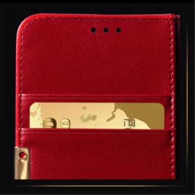 „Kalaideng“ Royale atverčiamas bordo odinis Samsung Galaxy S7 (G930) dėklas / Priedai.lt