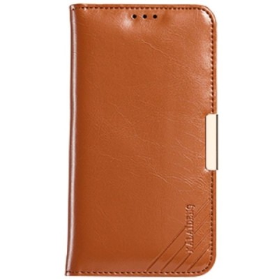 „Kalaideng“ Royale atverčiamas rudas odinis Samsung Galaxy S7 (G930) dėklas / Priedai.lt