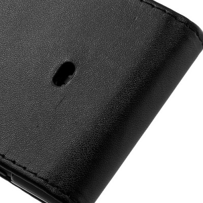 Klasikinis atverčiamas juodas Nokia Lumia 1020 dėklas (dėkliukas) / Priedai.lt