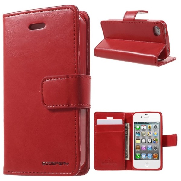 „Mercury“ Blue Moon atvērams maciņš - sarkans (iPhone 4 / 4S)