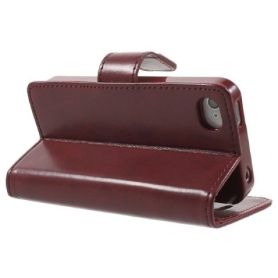 Mercury Sonata atverčiamas Apple iPhone 4 / 4S bordo odinis dėklas - piniginė / Priedai.lt