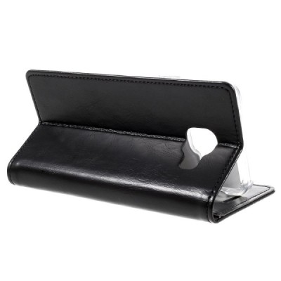 Mercury Blue Moon Samsung Galaxy A3 (2016) atvērams melns ādas maciņš / Vacins.lv