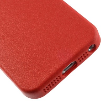 Apple iPhone SE (5, 5s) kieto silikono TPU raudonas dėklas - nugarėlė / Priedai.lt