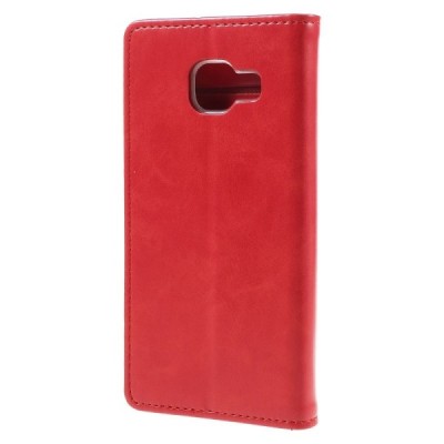Mercury Blue Moon Samsung Galaxy A3 (2016) atvērams sarkans ādas maciņš / Vacins.lv