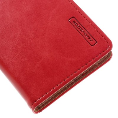 Mercury Blue Moon Samsung Galaxy A3 (2016) atvērams sarkans ādas maciņš / Vacins.lv