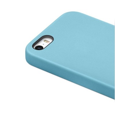 Apple iPhone 5S (5) cieta silikona (TPU) gaiši zils apvalks / vacins.lv