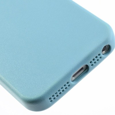 Apple iPhone 5S (5) cieta silikona (TPU) gaiši zils apvalks / vacins.lv