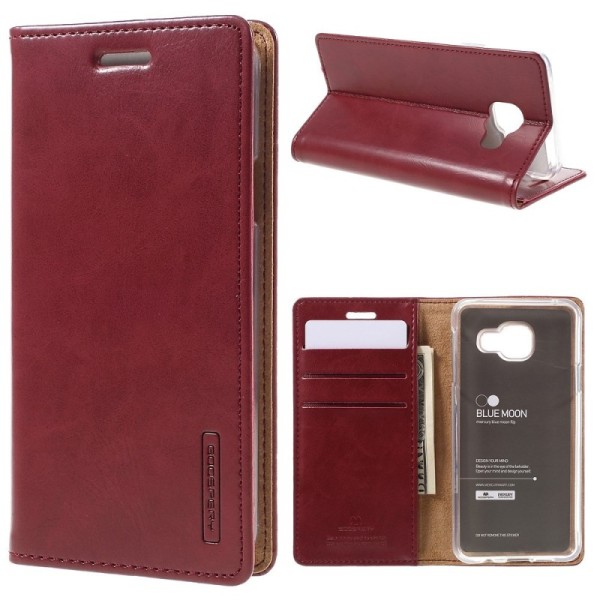 „Mercury“ Blue Moon atverčiamas dėklas - bordo (Galaxy A3 2016)