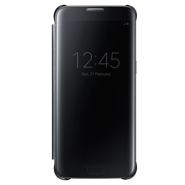 „Samsung“ Clear View Cover atvērams maciņš - melns (Galaxy S7)