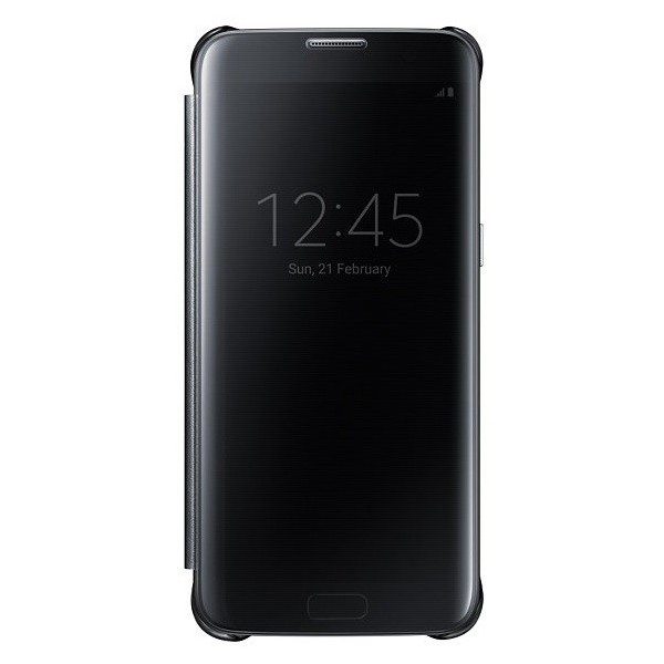 „Samsung“ Clear View Cover atvērams maciņš - melns (Galaxy S7 Edge)