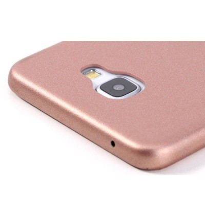 Samsung Galaxy A5 2016 (A510) „Rock“ Slim Leather ādas zelta apvalks / Vacins.lv