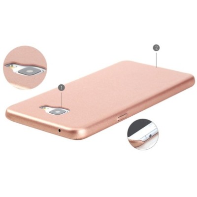 Samsung Galaxy A5 2016 (A510) „Rock“ Slim Leather ādas zelta apvalks / Vacins.lv