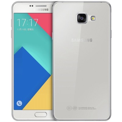 Samsung Galaxy A3 2016 (A310) skaidrus (permatomas) kieto silikono TPU ploniausias pasaulyje bespalvis dėklas / Priedai.lt