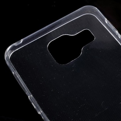 Samsung Galaxy A3 2016 (A310) skaidrus (permatomas) kieto silikono TPU ploniausias pasaulyje bespalvis dėklas / Priedai.lt