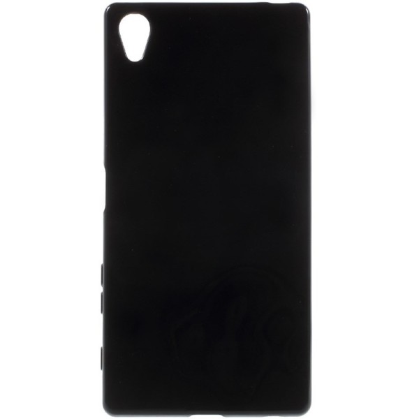 Kieto silikono (TPU) dėklas - juodas (Xperia Z5 Premium)