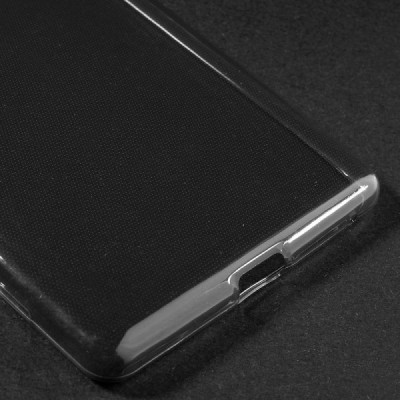 Sony Xperia C5 Ultra dzidrs (caurspīdīgs) cieta silikona TPU pasaulē planākais pelēks apvalks / Vacins.lv