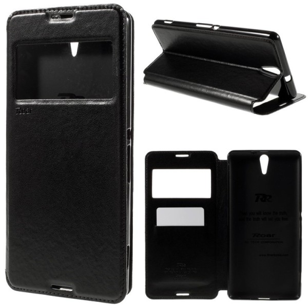 „Roar“ Noble atvēramais futrālis - melns (Xperia C5 Ultra)