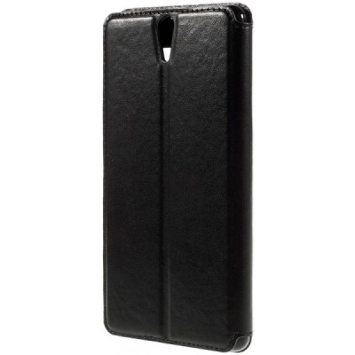 Sony Xperia C5 Ultra Roar Noble ādas atvēramais melns futrālis / Vacins.lv