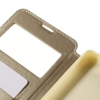 Sony Xperia C5 Ultra Roar Noble ādas atvēramais zelta futrālis / Vacins.lv