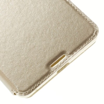 Sony Xperia C5 Ultra Roar Noble ādas atvēramais zelta futrālis / Vacins.lv