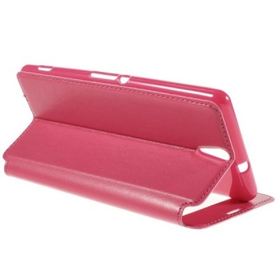 Sony Xperia C5 Ultra Roar Noble ādas atvēramais rozs futrālis / Vacins.lv