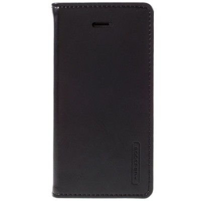 Mercury Blue Moon atverčiamas iPhone 5c juodas odinis dėklas - piniginė / Priedai.lt