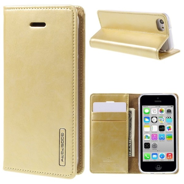 „Mercury“ Blue Moon atverčiamas dėklas - auksinis (iPhone 5c)