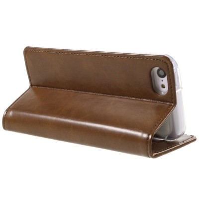 Mercury Blue Moon iPhone 5c atvērams brūns ādas maciņš / Vacins.lv