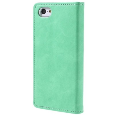 Mercury Blue Moon iPhone 5c atvērams piparmētru ādas maciņš / Vacins.lv