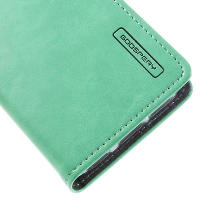 Mercury Blue Moon iPhone 5c atvērams piparmētru ādas maciņš / Vacins.lv