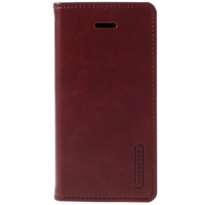 Mercury Blue Moon iPhone 5c atvērams bordo ādas maciņš / Vacins.lv