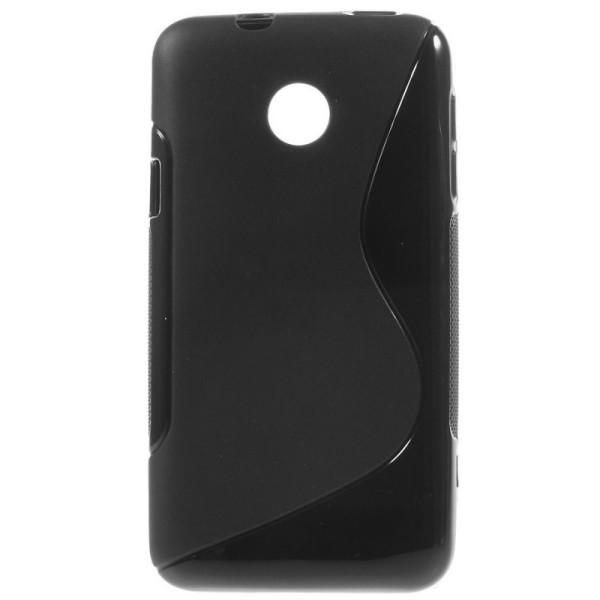 Kieto silikono (TPU) dėklas - juodas (Ascend Y330)