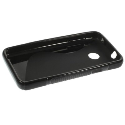 Huawei Ascend Y330 kieto silikono TPU juodas dėklas - nugarėlė / Priedai.lt