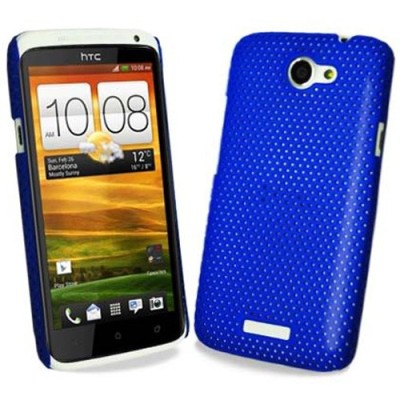 HTC One X mėlynas tinklelio formos dėklas / Priedai.lt