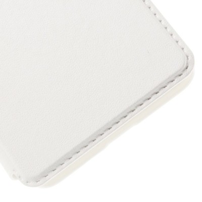 Huawei Y6 baltas odinis atverčiamas „Smart Window“ dėklas su langeliu / Priedai.lt