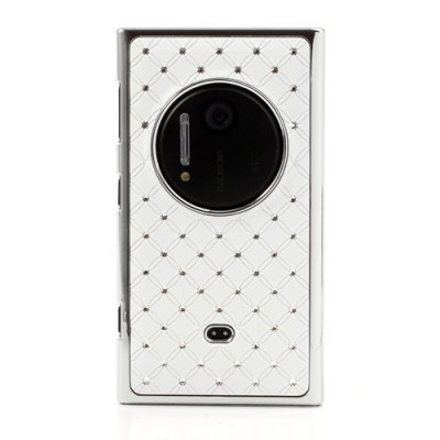 „Rhinestone“ baltas Nokia Lumia 1020 dėklas (dėkliukas) / Priedai.lt