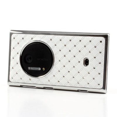 „Rhinestone“ baltas Nokia Lumia 1020 dėklas (dėkliukas) / Priedai.lt