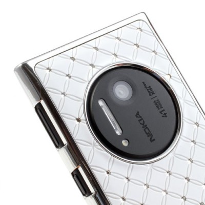 „Rhinestone“ baltas Nokia Lumia 1020 dėklas (dėkliukas) / Priedai.lt