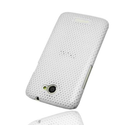 HTC One X baltas tinklelio formos dėklas / Priedai.lt