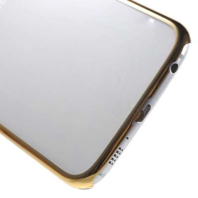 Samsung Galaxy S6 (G920) dzidrs (caurspīdīgs) zelta plastmasas apvalks / Vacins.lv
