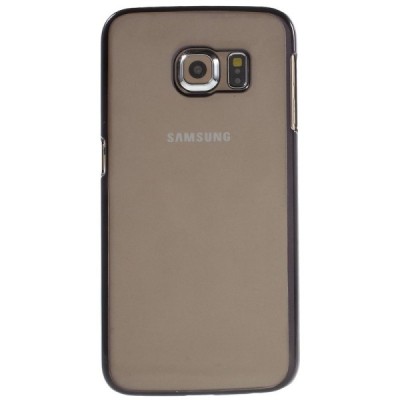 Samsung Galaxy S6 Edge (G925) dzidrs (caurspīdīgs) melns plastmasas apvalks / Vacins.lv