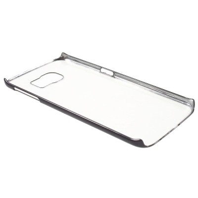 Samsung Galaxy S6 Edge (G925) dzidrs (caurspīdīgs) melns plastmasas apvalks / Vacins.lv