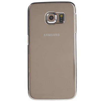 Samsung Galaxy S6 Edge (G925) dzidrs (caurspīdīgs) sudrabs plastmasas apvalks / Vacins.lv