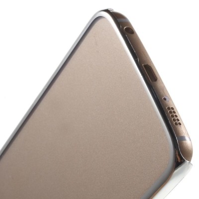 Samsung Galaxy S6 Edge (G925) dzidrs (caurspīdīgs) sudrabs plastmasas apvalks / Vacins.lv